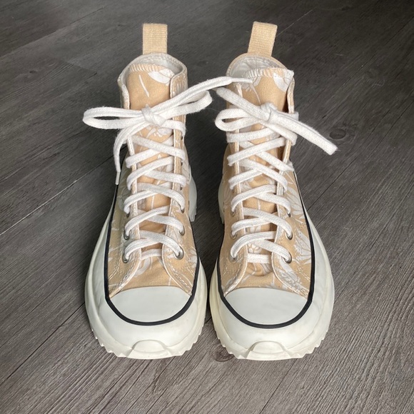 Converse Women’s Platform Canvas Run Star Hike Summer Spirit Floral High-Tops - Picture 7 of 15